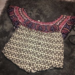 Cute off the shoulder crop top